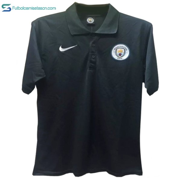 Polo Manchester City 2017/18 Negro